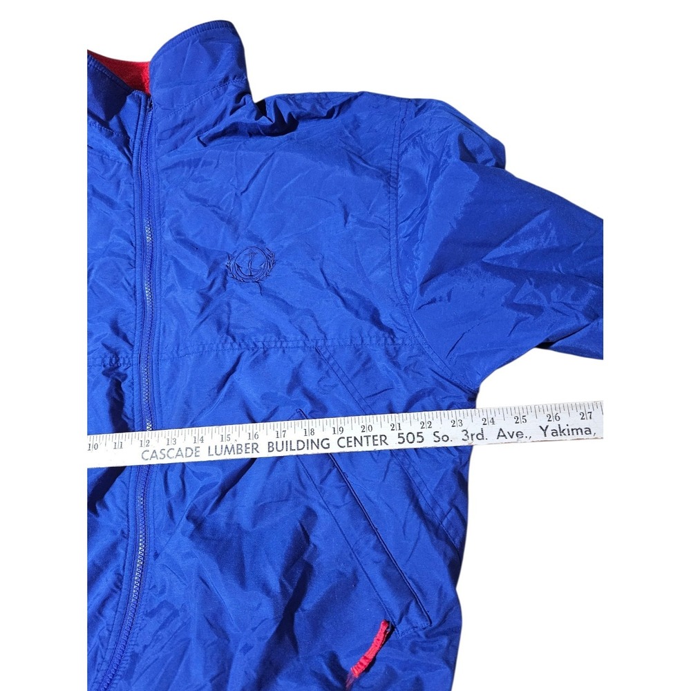 Vintage Boat/U.S. Sailing Bomber Windbreaker Jacket Mens M Full Zip Fleece Lined - Picture 4 of 9